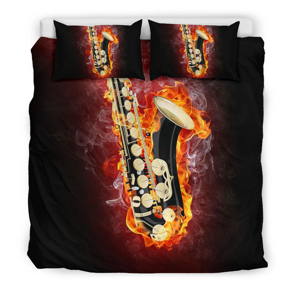 Saxophone Flame Bedding Set