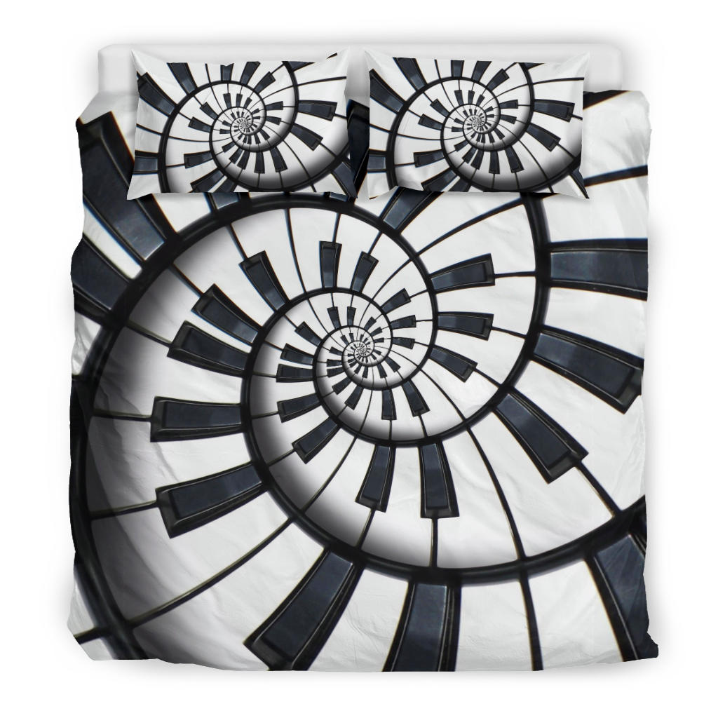 Piano Keys Abstract Bedding Set