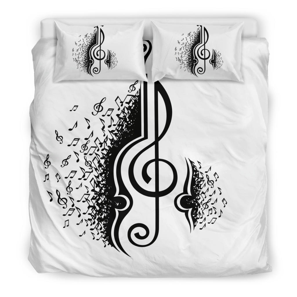 Violin Music Notes Bedding Set