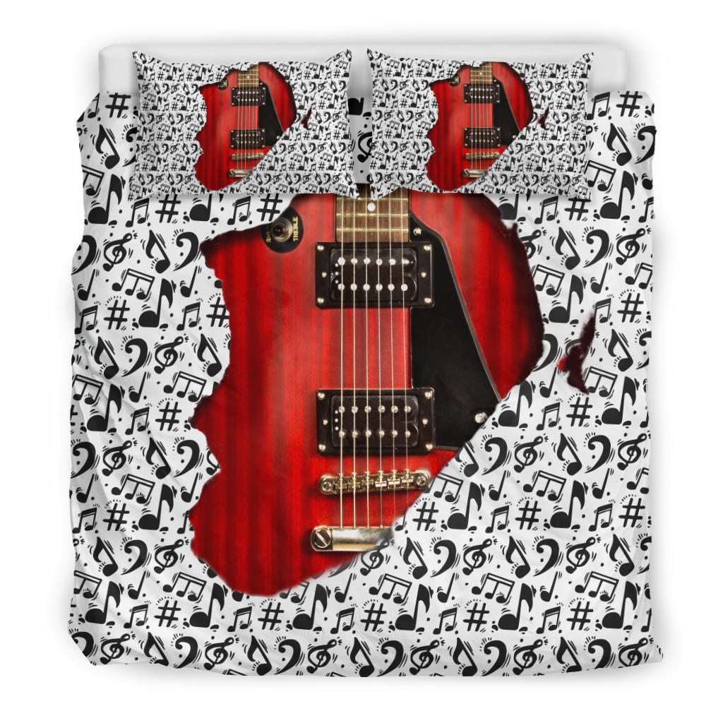 Guitar Inside Bedding Set - Bedding Set / US King - { shop_name }} - Review