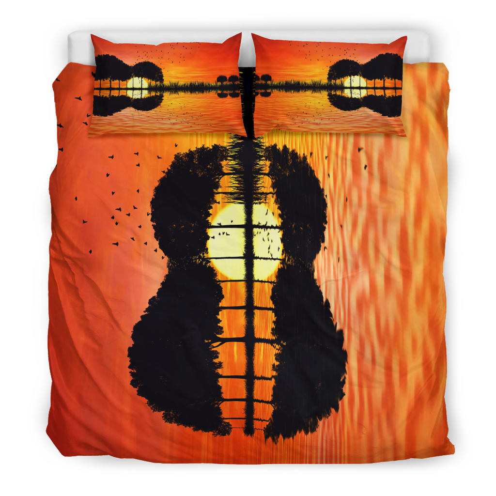 Guitar Sunset Bedding Set