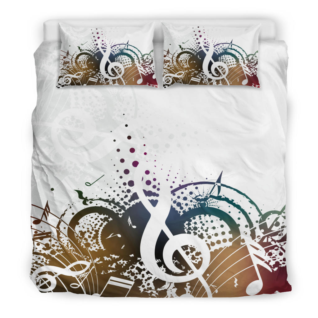 Musical Notes Art Bedding Set