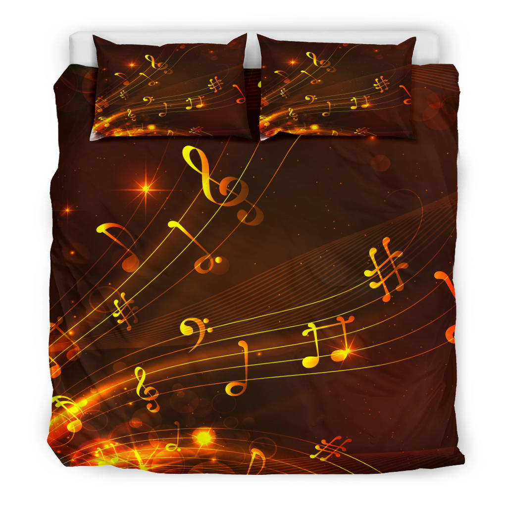 Music Notes Floating Bedding Set