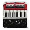 Piano Keys Music Notes Bedding Set