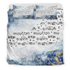 Music Notes Watercolor Bedding Set