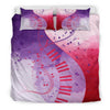 Musical Piano Watercolor Bedding Set