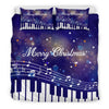 Musical Christmas Purple Bedding Set