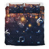 Musical Notes Sparkle Bedding Set