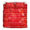 Christmas Sheet Music Bedding Set