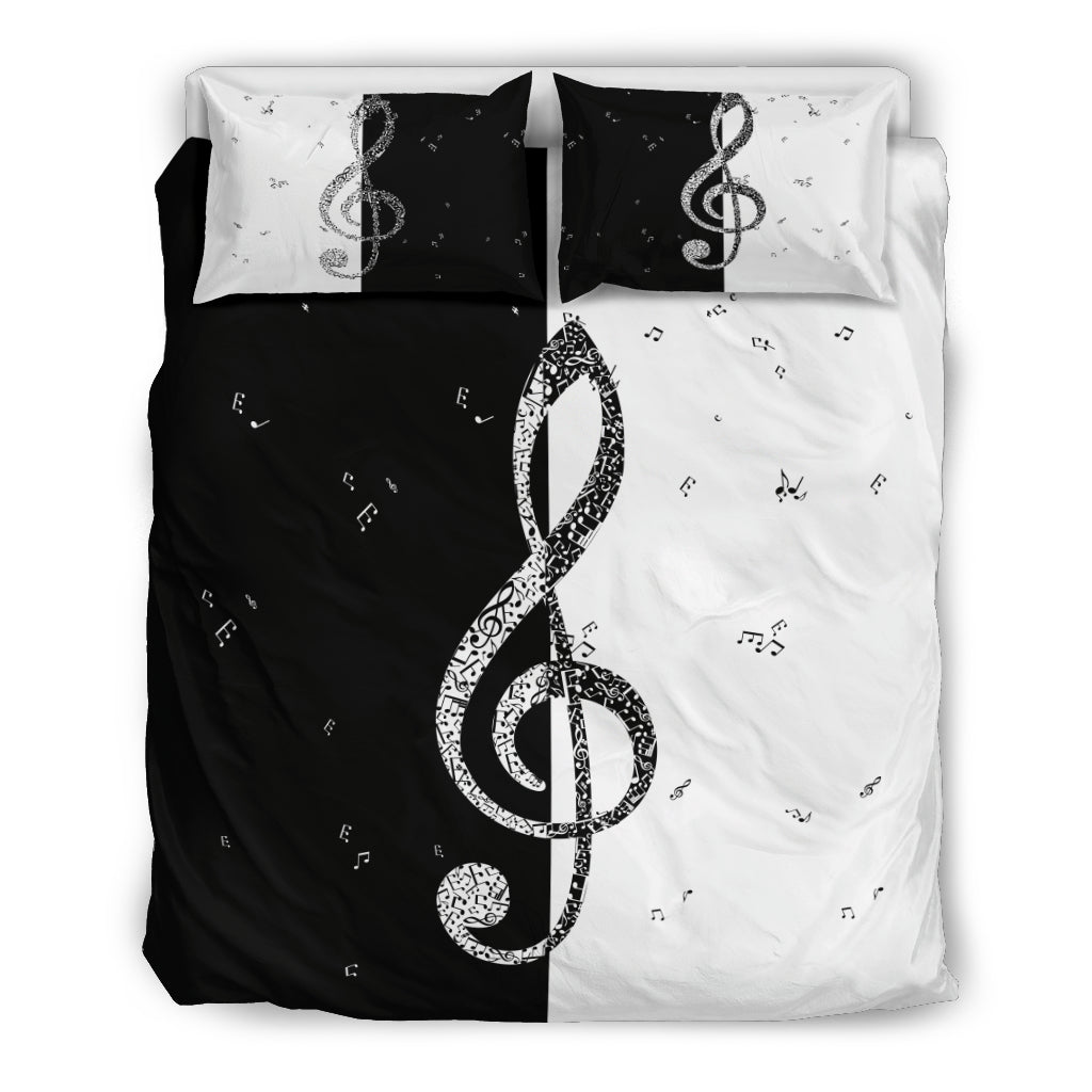 B&W Treble Clef Bedding Set - Artistic Pod Review