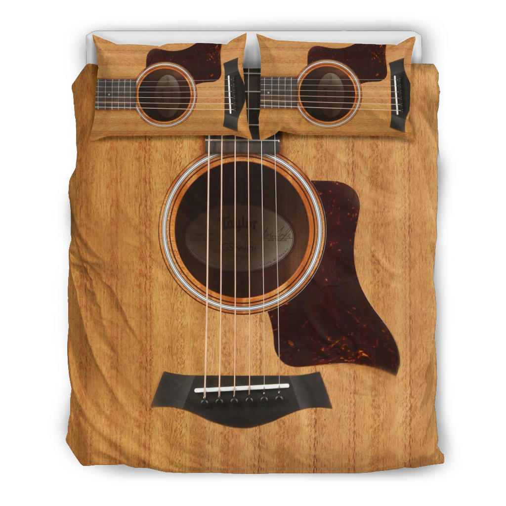 Wood Guitar Bedding Set