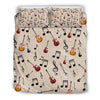 Guitar And Music Notes Bedding Set