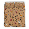 Guitar And Musical Notes Bedding Set