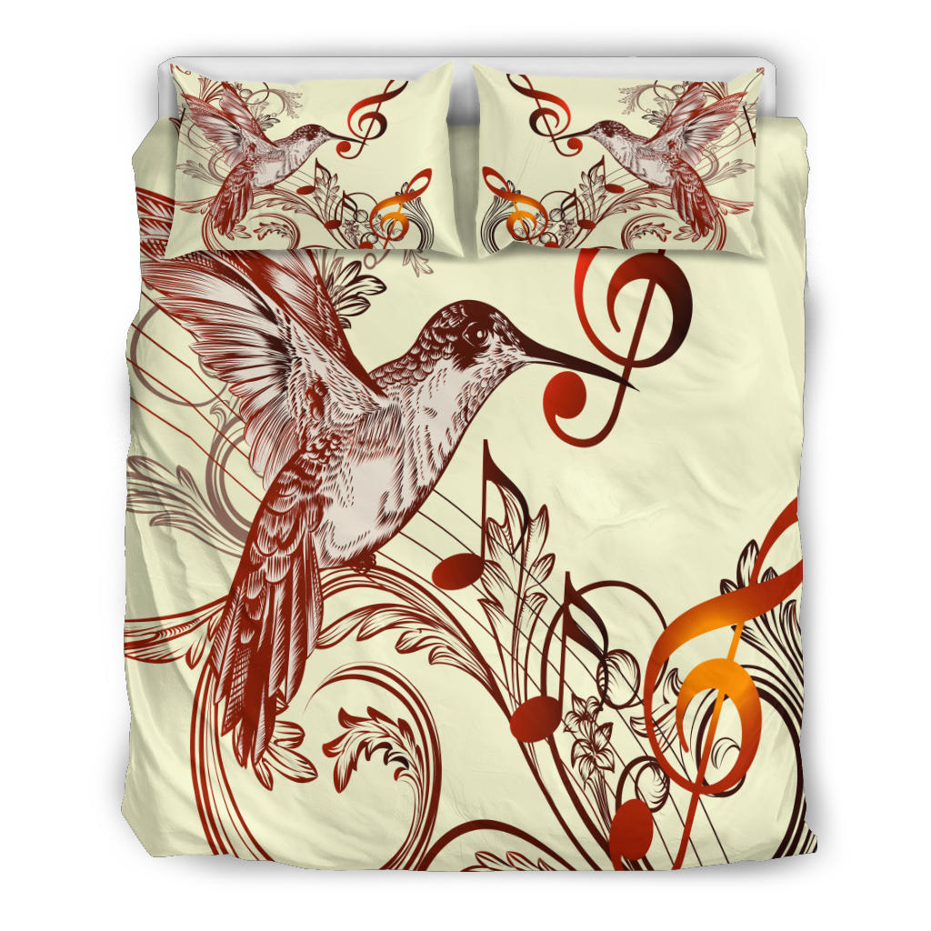 Music Notes Bird Bedding Set