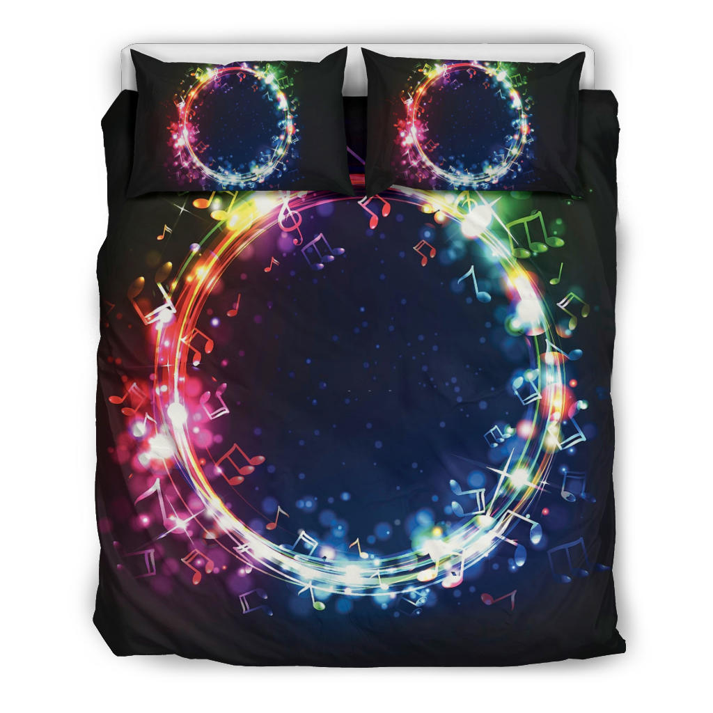 Colorful Musical Notes Bedding Set