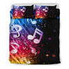 Multi Color Music Notes Bedding Set - Bedding Set / AU Queen - { shop_name }} - Review
