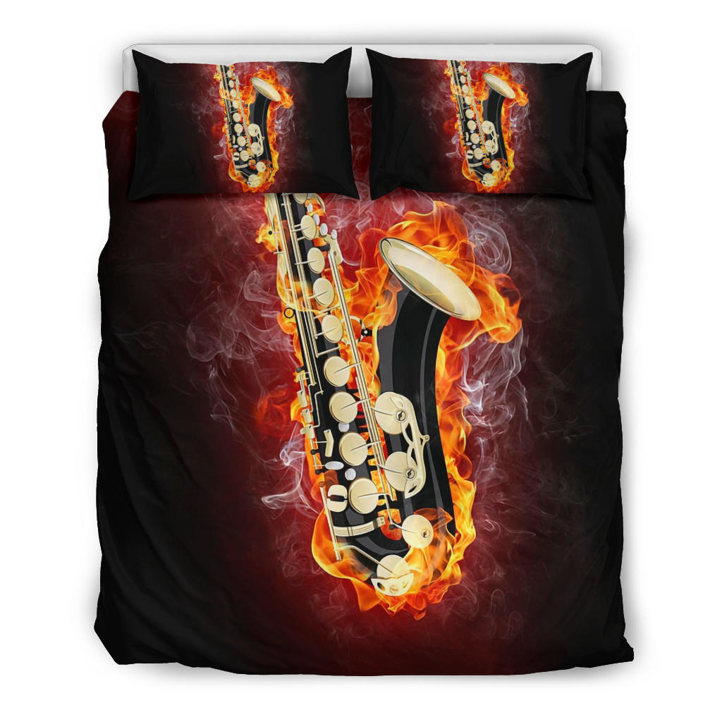 Saxophone Flame Bedding Set