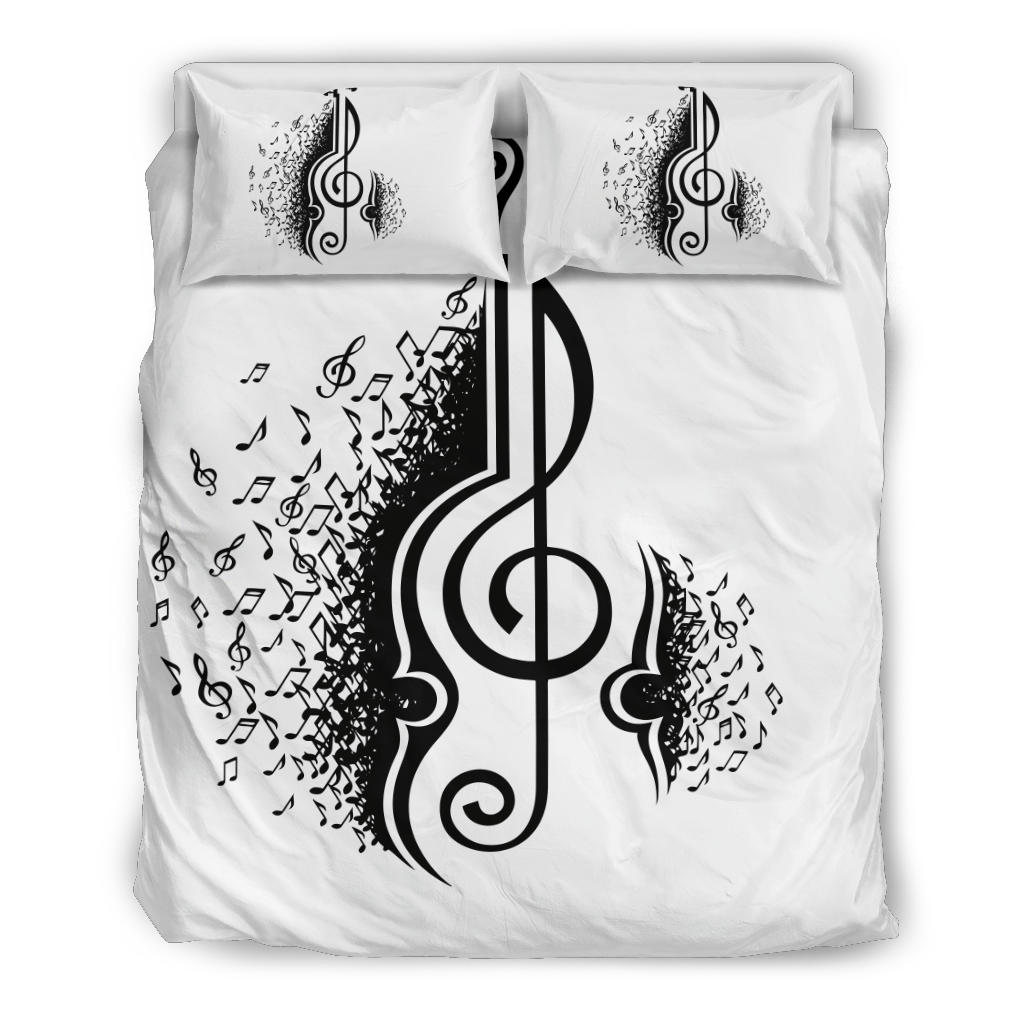 Violin Music Notes Bedding Set