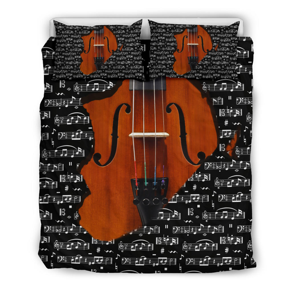 Music Violin Inside Bedding Set