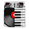 Vinyl Piano Keys Bedding Set