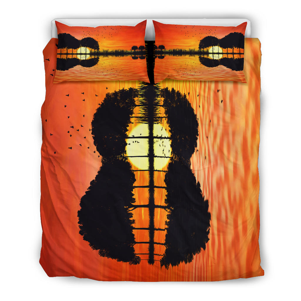 Guitar Sunset Bedding Set