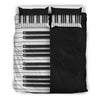 Piano Keys Black Bedding Set