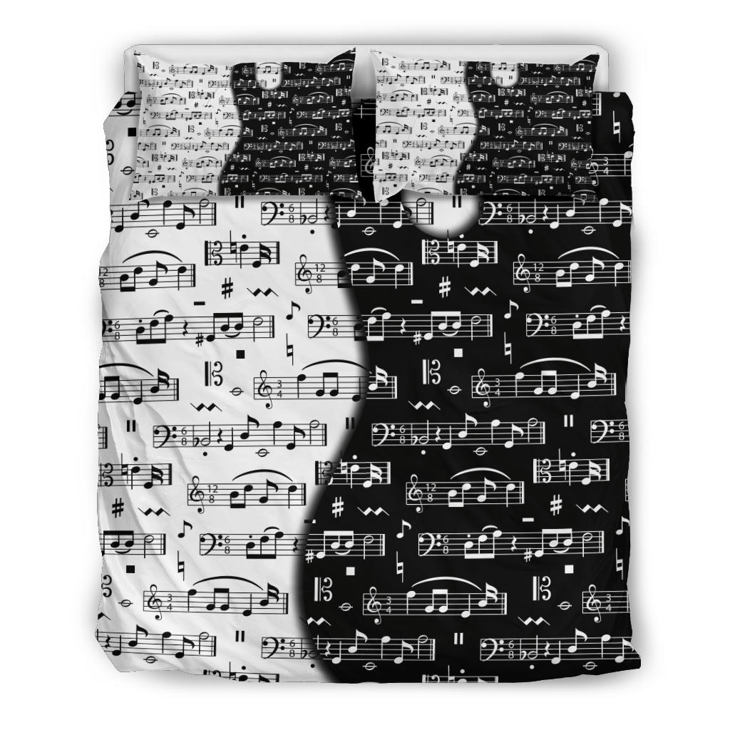 Guitar Music Notes Bedding Set
