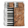 Wooden Piano Keys Bedding Set