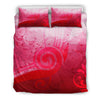 Music Notes Red Bedding Set