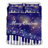 Musical Christmas Purple Bedding Set