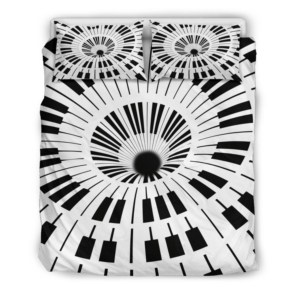 Piano Keys Hole Bedding Set