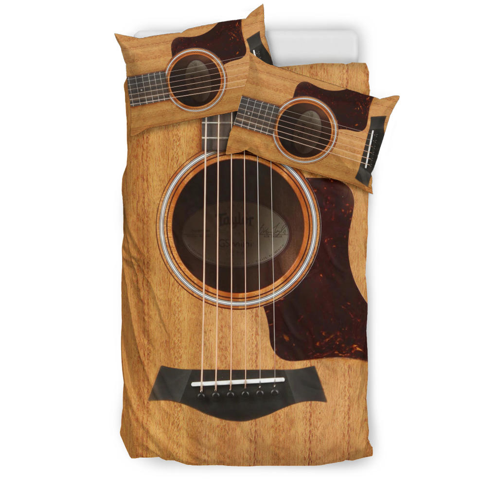 Wood Guitar Bedding Set