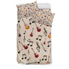 Guitar And Music Notes Bedding Set