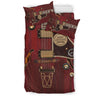 Red Electric Guitar Bedding Set