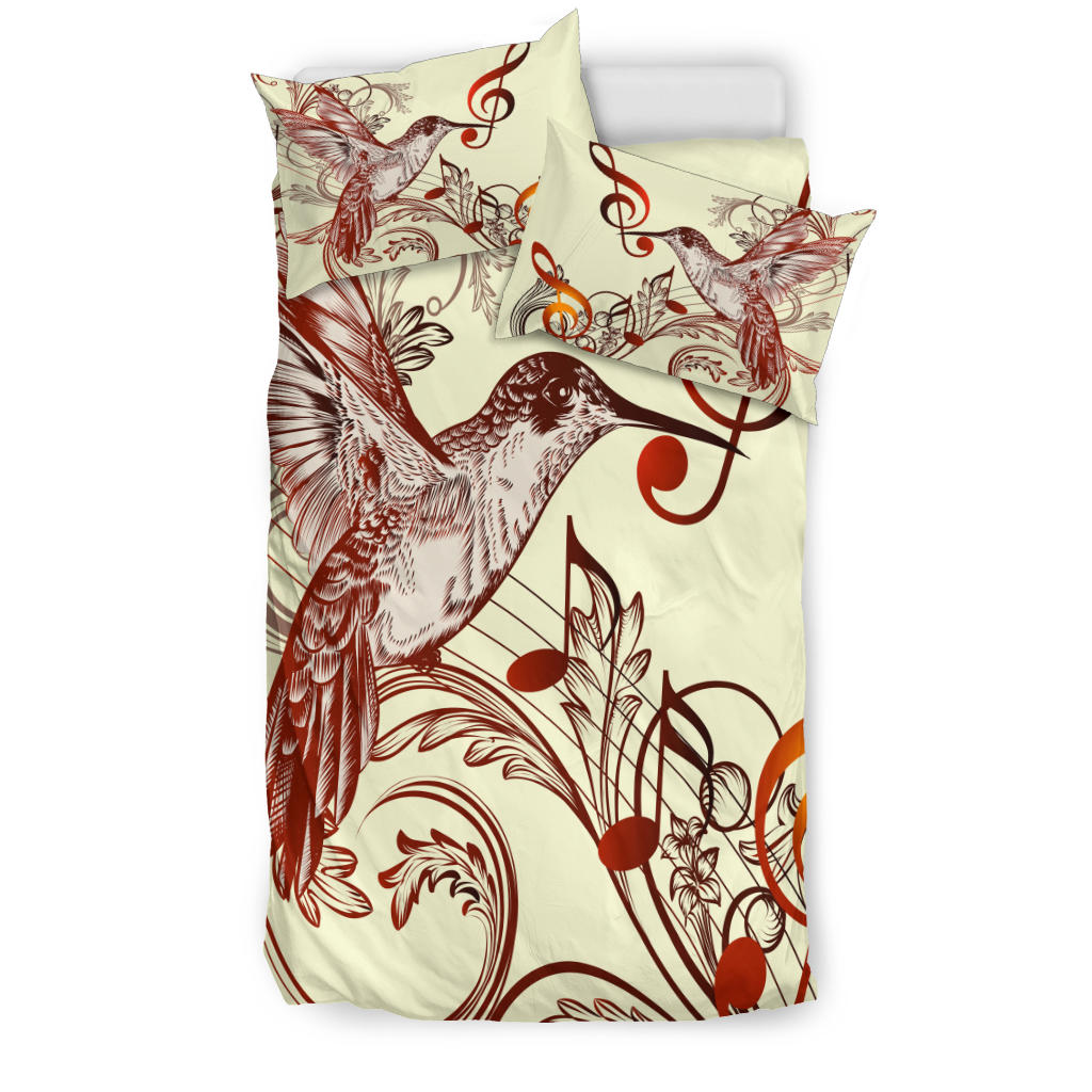 Music Notes Bird Bedding Set