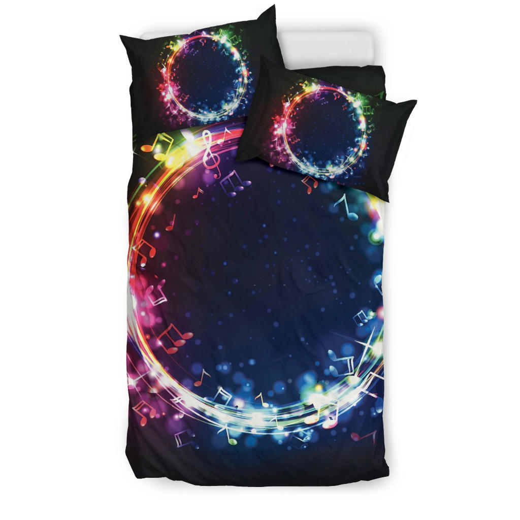 Colorful Musical Notes Bedding Set