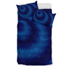 Blue Music Notes Bedding Set