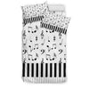 Musical Notes And Piano Art Bedding Set