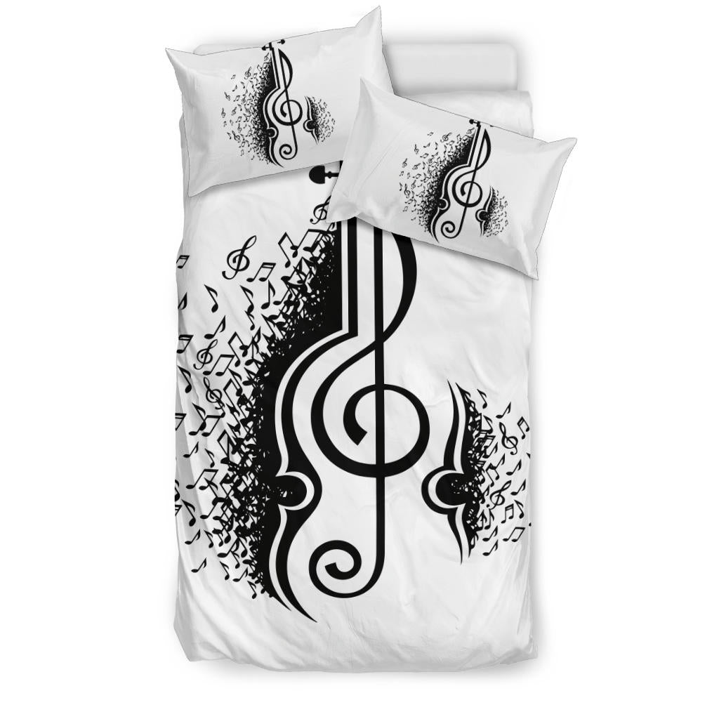 Violin Music Notes Bedding Set