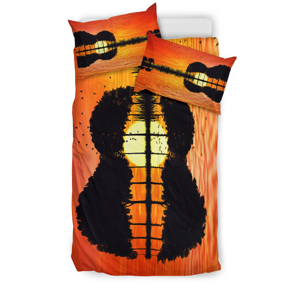 Guitar Sunset Bedding Set