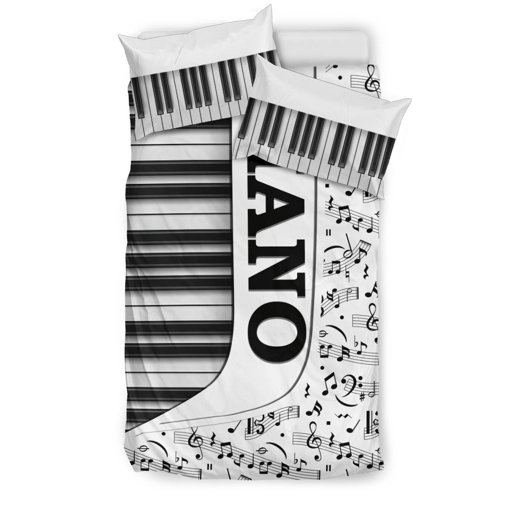 Piano White Bedding Set