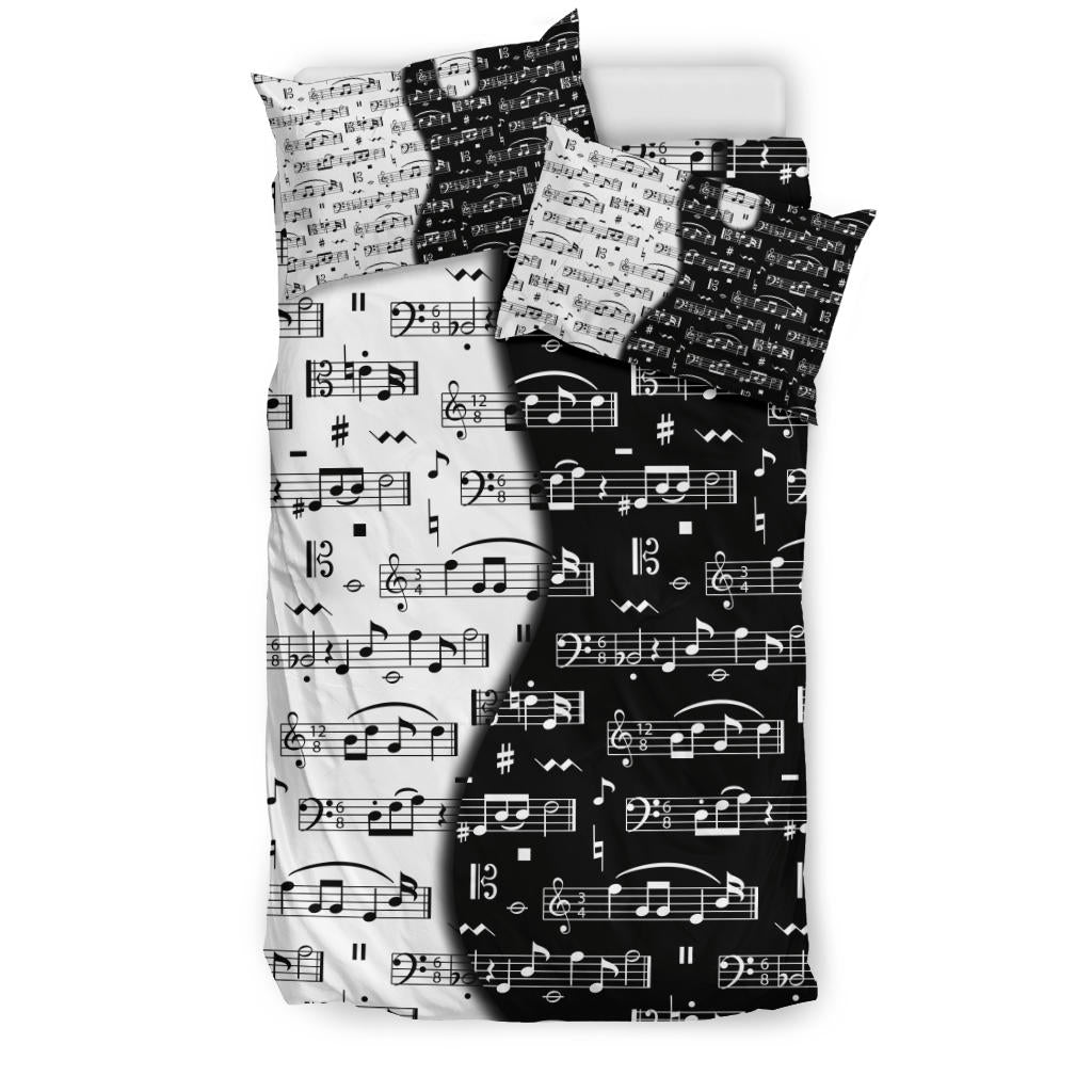 Guitar Music Notes Bedding Set