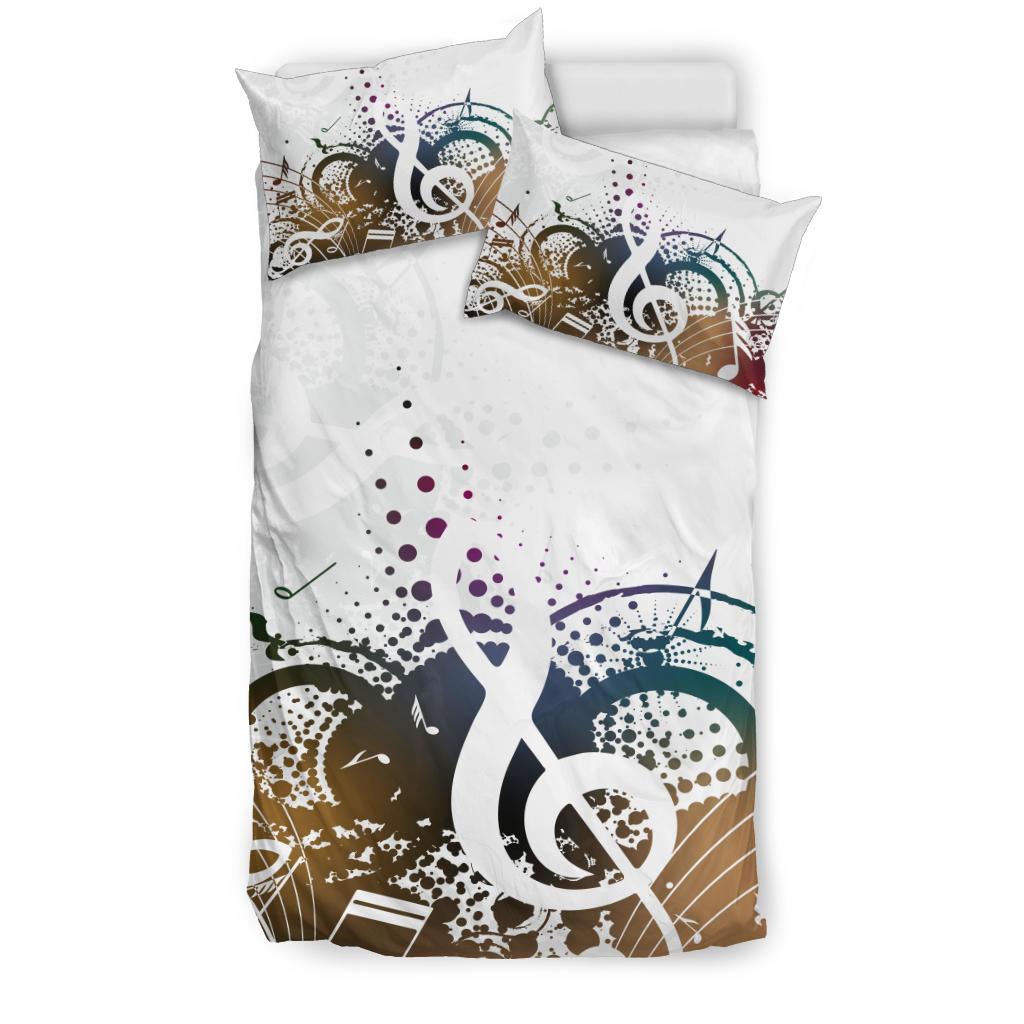 Musical Notes Art Bedding Set