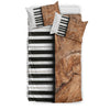 Wooden Piano Keys Bedding Set