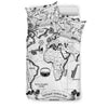 Vintage Music Map Bedding Set