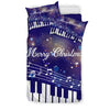 Musical Christmas Purple Bedding Set