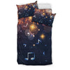 Musical Notes Sparkle Bedding Set