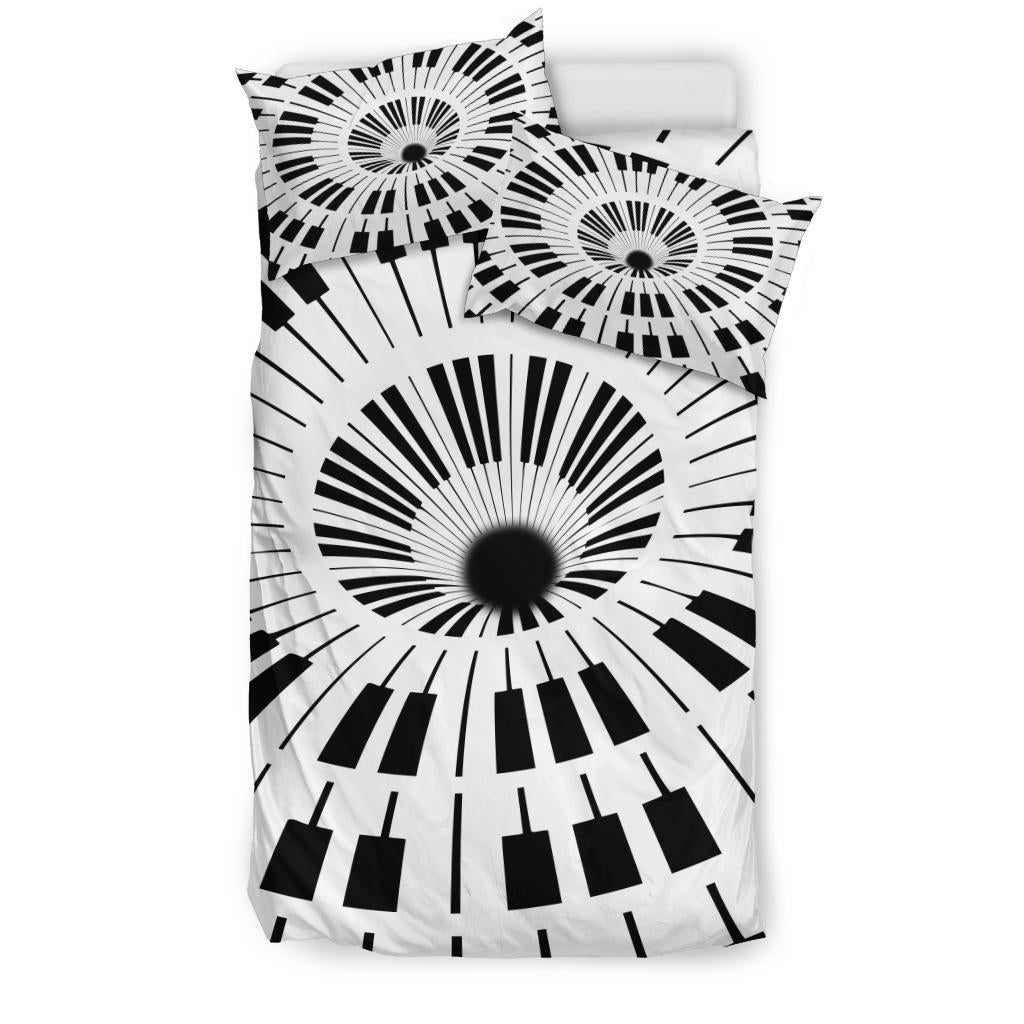 Piano Keys Hole Bedding Set