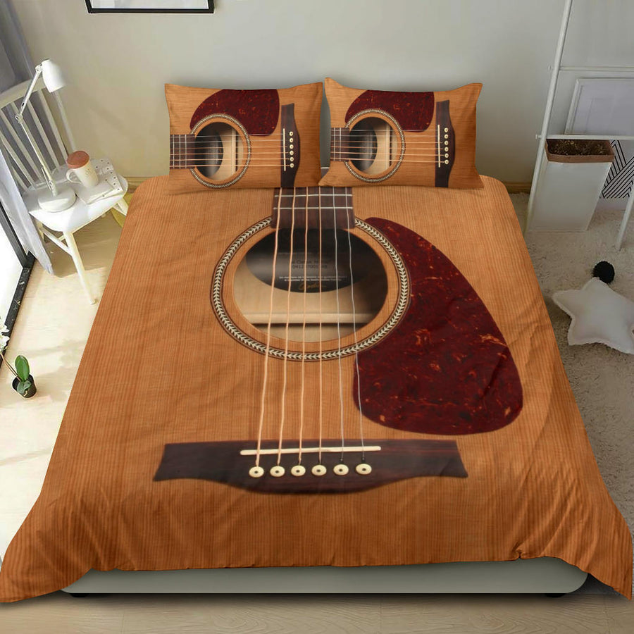 Wooden Guitar Bedding Set