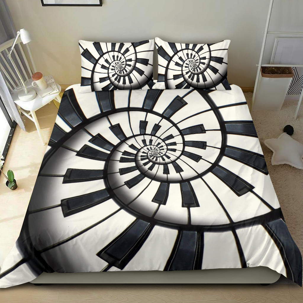 Piano Keys Abstract Bedding Set